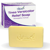 Naturasil Tinea Versicolor Soap 5oz packaging promotes safe, natural skin care.