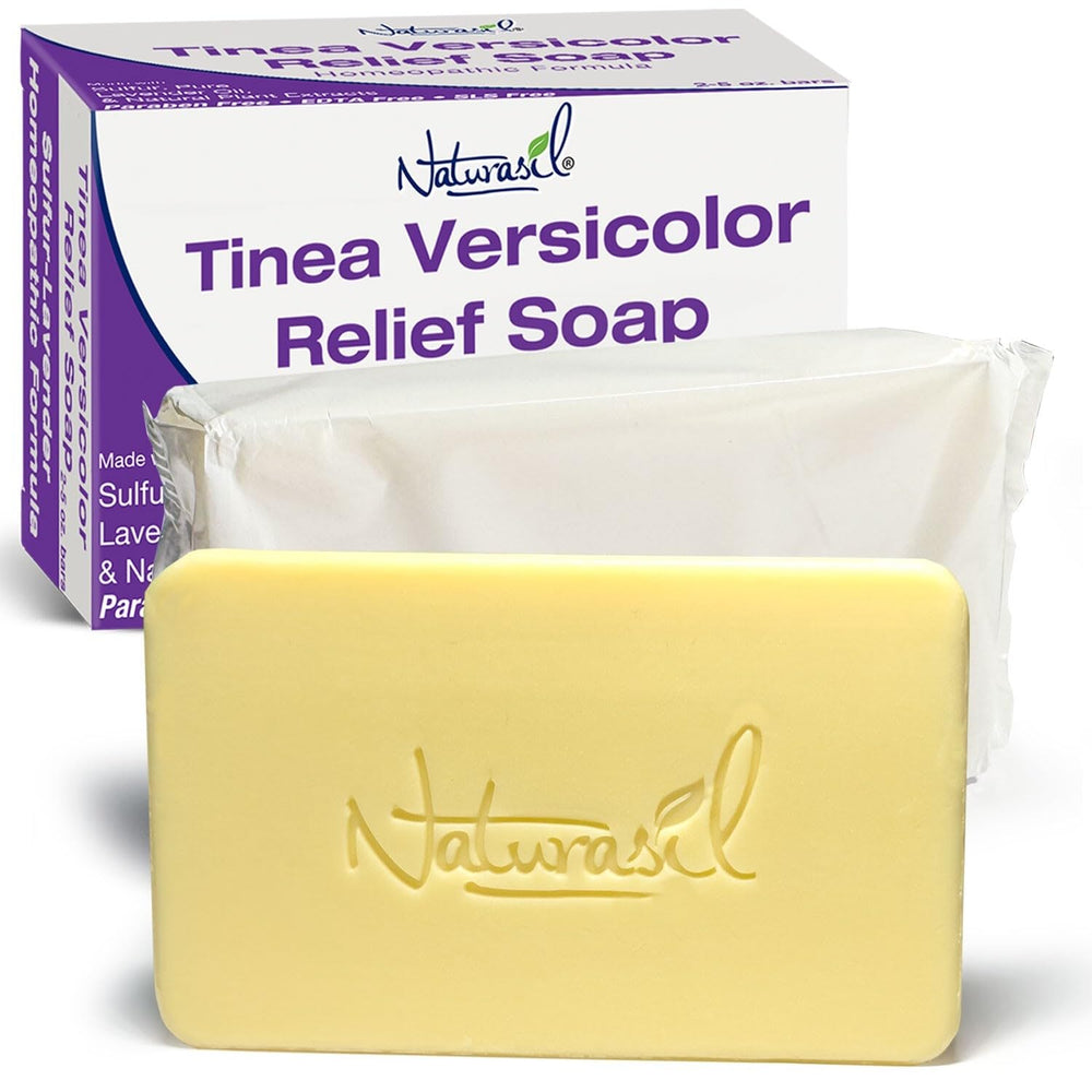 Naturasil Tinea Versicolor Soap bar 2oz lather demonstrates gentle cleansing with sulfur blend.