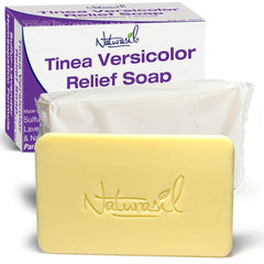 Naturasil Tinea Versicolor Soap bar 2oz lather demonstrates gentle cleansing with sulfur blend.