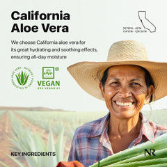 Nature Republic Aloe Vera Gel used for hair care to soften ends without heaviness.
