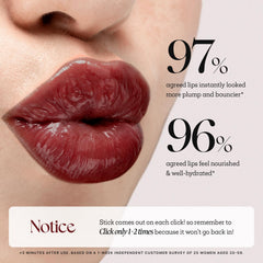 Glossy finish on lips from Nature Republic Honey Melting lip product