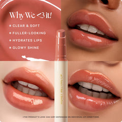 Nature Republic Honey Melting Lip 06 Coco swatches—sheer color with hydration.