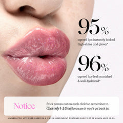 Nature Republic Honey Melting Lip Glitter 13 Aurora tube application close-up shows creamy texture.