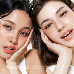 Nature Republic Honey Melting Lip Grape on lips provides a soft glow.