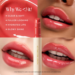 Nature Republic Honey Melting Lip Pomegranate closeup reveals creamy texture and glow