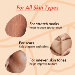 Nature Spell Stretch Mark Oil texture swirl showing rich hydrating formula