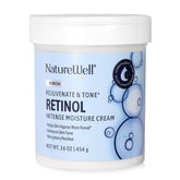 Nature Well clinical rejuvenate-tone retinol jar 16oz ready for rich hydration.