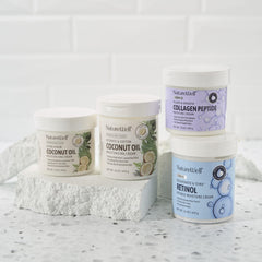 Nature Well velvety texture closeup showing non-greasy feel after absorption.