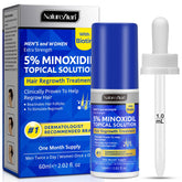 Nature Ziran Minoxidil bottle 5% provides scalp support.