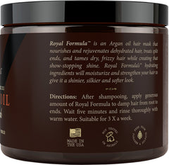Nature's Potent Argan Oil Hair Mask sulfate free formula for color treated hair