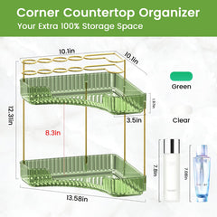 Nature's Source makeup brush holder green keeps brushes and sponges organized within easy reach.