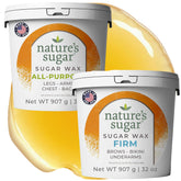Nature's Sugar all-purpose paste for legs offers beginner-friendly waxing results.