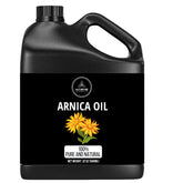 Naturevibe Botanicals Arnica Oil jar front for soothing skin care and massage