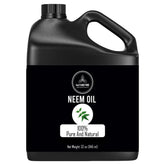 Naturevibe Botanicals Neem Oil 32 oz bottle—pure neem oil ideal for skin and hair care.