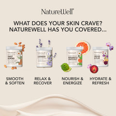 NatureWell Lavender Smooth Cream applied on face for daily calming hydration