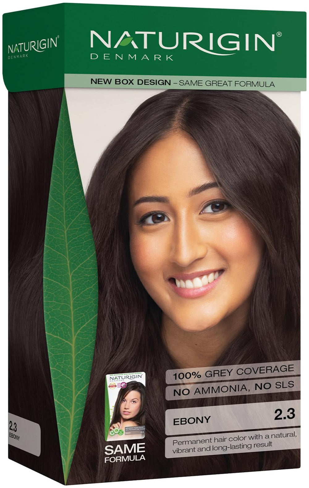 Naturigin Ebony Black color cream pour for rich, lasting coverage