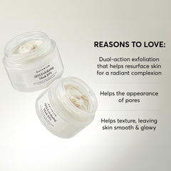 Naturium AHA Exfoliating Mask 10% texture detail highlights rice powder and clay refinement
