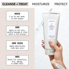 Naturium KP body scrub texture with pumice close-up for gentle polish