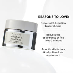 Naturium cream swirls on skin showing smooth, hydrated texture