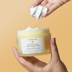 Naturium Glow Getter shea butter ingredient detail highlights softness