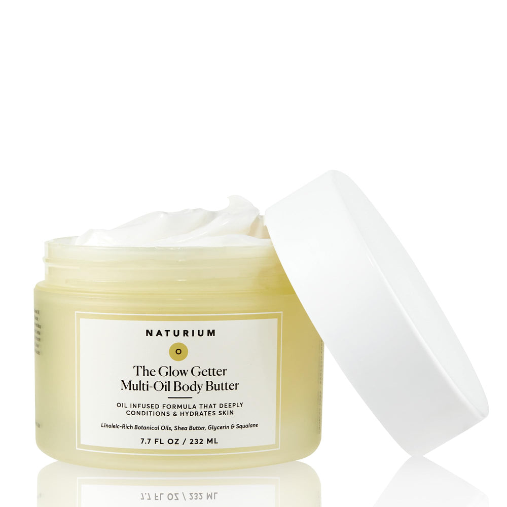 Naturium The Glow Getter whipped butter jar for daily deep nourishment