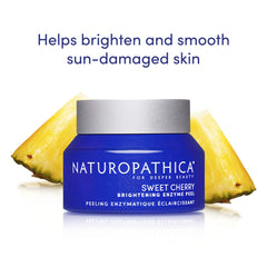 Naturopathica Sweet Cherry Brightening Enzyme Peel texture closeup conveys gentle exfoliation