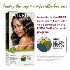Naturtint 2N Brown Black at-home application setup for mess-free color.
