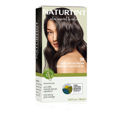 Naturtint 3N Dark Chestnut Brown bottle pour shows easy at-home color application.