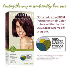 Naturtint 3R Black Cherry plant-based ingredients highlighted for a natural formula.