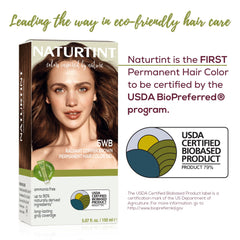 Naturtint 5WB Radiant Copper Brown color-mix showcases a nourishing, plant-based formula.