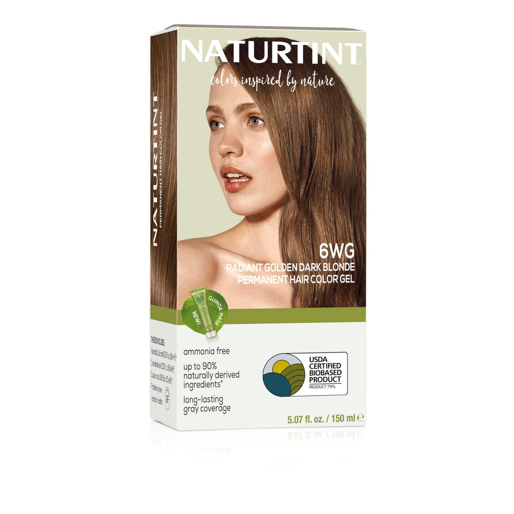 Naturtint 6WG packaging shows vegan, ammonia-free formula for at-home color.