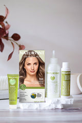 Naturtint 7GM Chocolate Caramel applying hair for even application