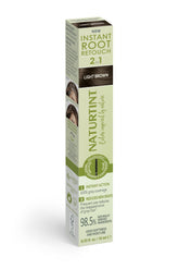 Naturtint Instant Root Retouch bottle closeup for quick gray coverage.
