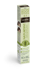 Naturtint Instant Root Retouch bottle closeup for quick gray coverage.