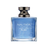 Nautica Voyage N83 bottle-front showcases oceanic fragrance profile for everyday confidence.