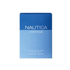 Nautica Voyage spray wrist application demonstrates easy, long-lasting freshness.