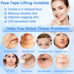 NBF face tape application close-up shows easy placement for subtle lift
