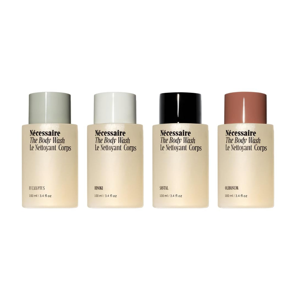 Nécessaire Body Wash Discovery Collection bottle front for on-the-go cleansing