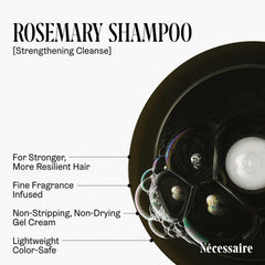 Nécessaire Rosemary Conditioner swirl illustrates lightweight detangling for all hair types.
