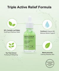 Neclar Centella Serum texture swirl emphasizes lightweight calming hydration.
