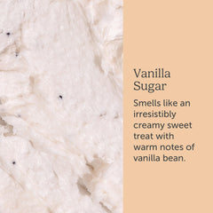Nectar Life vanilla sugar product label emphasizes cruelty-free vegan formula.