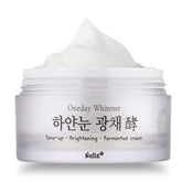 Nella tone-up cream bottle closeup highlighting brightening and hydration potential