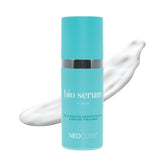 Neocutis Bio Serum Firm bottle closeup shows premium hydration for radiant skin.