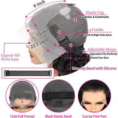 Nervoss pre-plucked wig with baby hair for easy natural styling