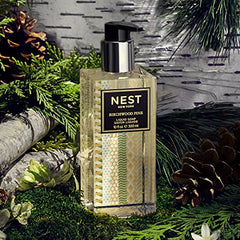 Nest New York Birchwood Pine liquid soap foamy lather delivering clean hands with natural extracts
