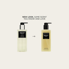 NEST New York Grapefruit liquid soap label closeup highlights pink pomelo grapefruit notes