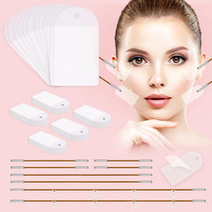 Netlkjonk neck tape invisible packaging shows ample supply for long wear.