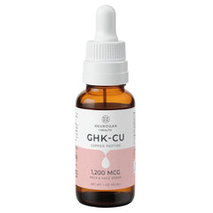 Neurogan GHK-Cu neck-face serum bottle showcasing premium packaging for daily hydration.
