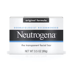 Neutrogena Facial Bar Original Formula on sink enables gentle daily cleansing for all skin types.