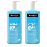 Neutrogena Hydro Boost bottle front highlighting hydrating gel-cream for dry skin.
